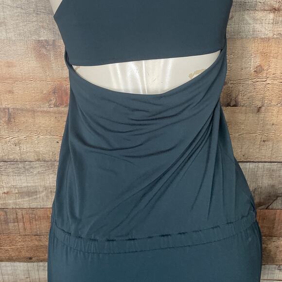 Elizabeth and James Talisa Dress Green Sleeveless Draped Open Back Size Small - Picture 10 of 14